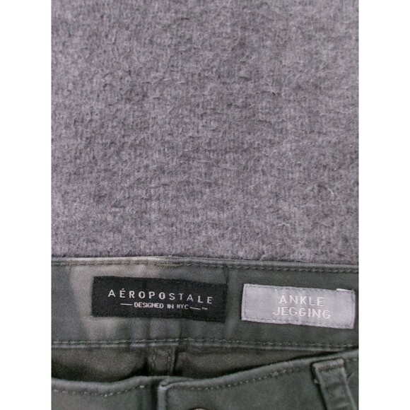 Aeropostale Jeans Women 8 Gray Ankle Jegging Mid Rise Dark Wash Minimal Preppy - Picture 8 of 16